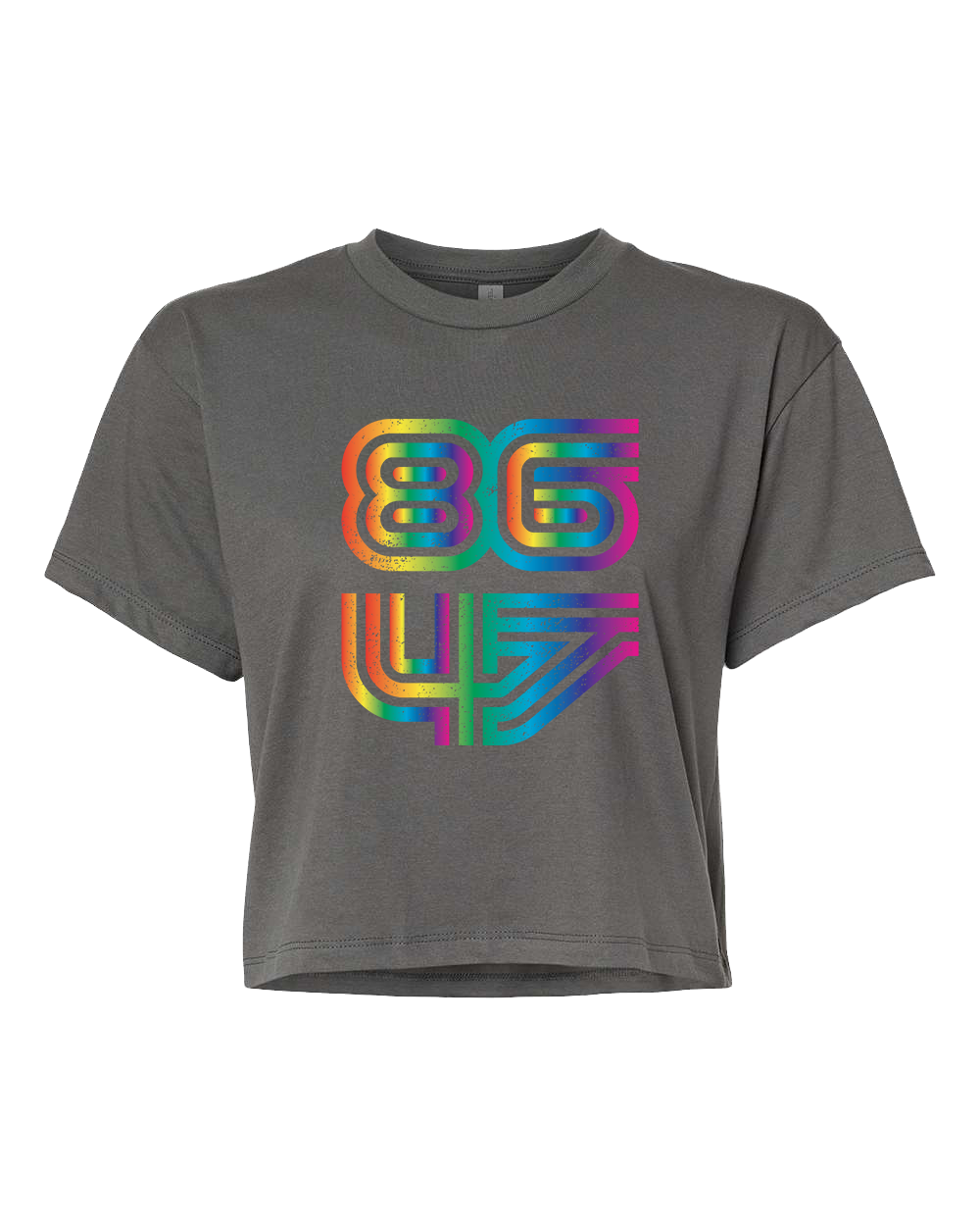 8647 Rainbow Crop T-Shirt