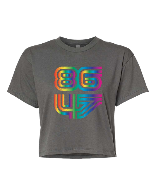 8647 Rainbow Crop T-Shirt