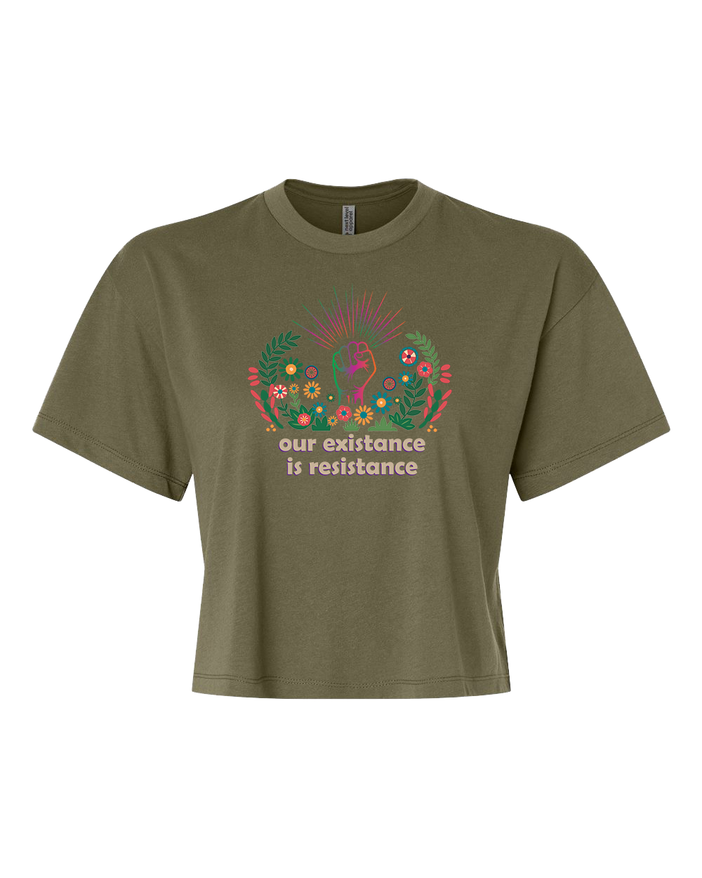 Our Existence is Resistance Crop T-Shirt
